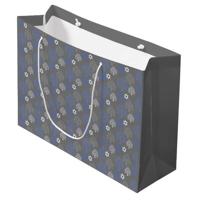 Elegant Hannukah Helgdag Mønster (Framsidan Vinklad)