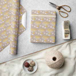 Elegant Hanukkah-helgdag i guld Presentpapper