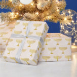 Elegant Hanukkah Helgdag Mönster Guld Presentpapper<br><div class="desc">Digital Art</div>
