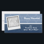 Elegant Hanukkah Photo Cards Julkort<br><div class="desc">Skicka Hanukkah önskemål till familj och vänner med det här Menorah-fotokortet. Enkel att anpassa med eget foto,  namn osv. och levereras med ett kuvert.</div>