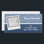 Elegant Hanukkah Photo Cards Julkort<br><div class="desc">Skicka Hanukkah önskemål till familj och vänner med det här Menorah-fotokortet. Enkel att anpassa med eget foto,  namn osv. och levereras med ett kuvert.</div>
