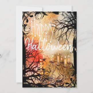 Elegant-Happy halloween-hälsningskort Inbjudningar