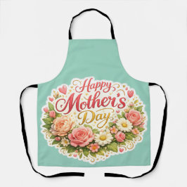 Elegant happy Mother's Day floral wreath kitchen a