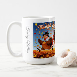 Elegant Happy thanksgiving Turkiet Kaffemugg