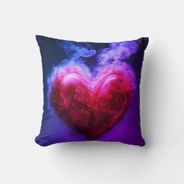 Elegant Harmony: Svarta och röda kranschinnesbröd Kudde