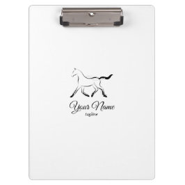 Elegant häst i svart färg