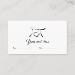 Elegant häst i svart färg tidsbeställning kort