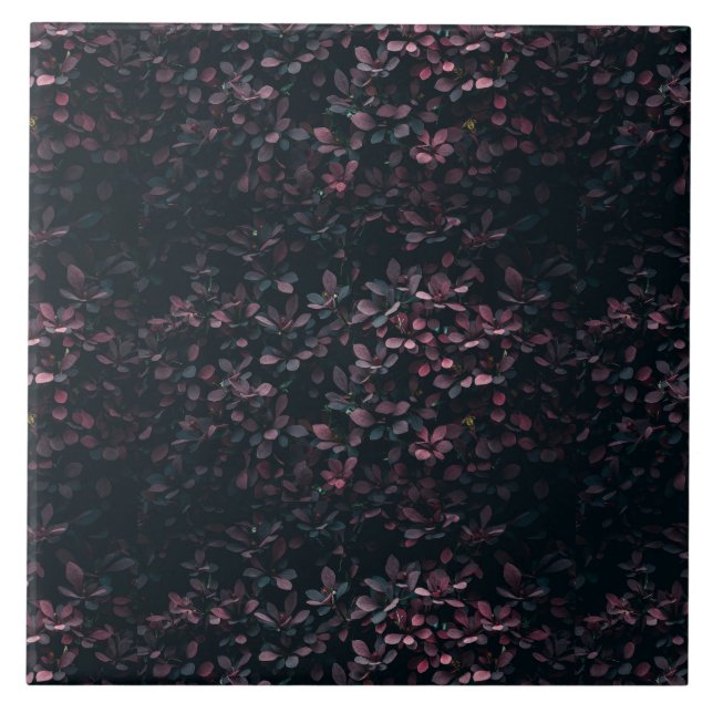 Elegant Hazy Lilac & Blue Botanical Blommigt Art Kakelplatta (Framsidan)