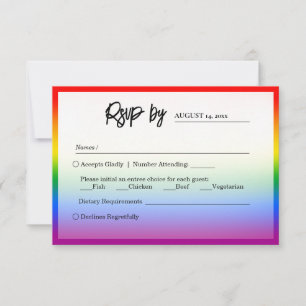 Elegant HBTQ+-bröllop OSA Kort