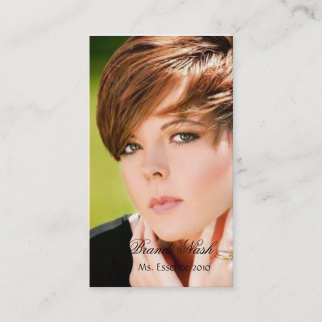 Elegant Headshotvisitkort Visitkort (Framsida)