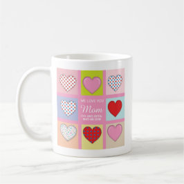 Elegant Hearful Mor's Day Design Kaffemugg