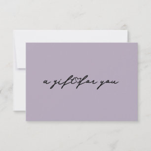 Elegant Heart Beauty Presentkort Muted Certificate Inbjudningar