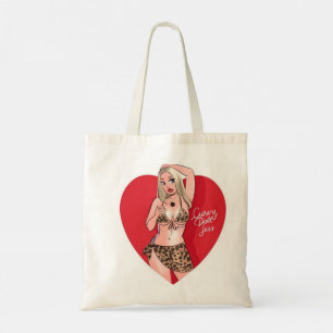 Elegant Heart Dam Tote Bag - Snyggt Gift för henne Tygkasse