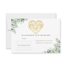 Elegant Heart Eucalyptus Foliage Forme Bröllop