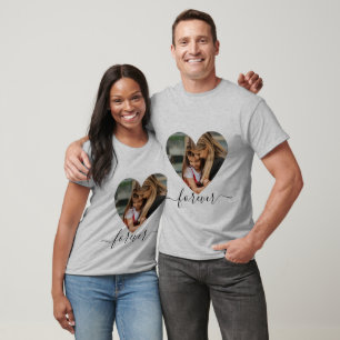 Elegant Heart Forever love, Anpassningsbar Photo & T Shirt