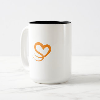 Elegant Heart Logo Kaffekopp | Minimalistisk Kvinn