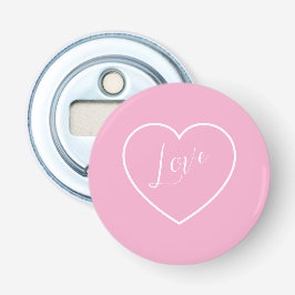 Elegant Heart on Hot Pink Bottle Opener Flasköppnare