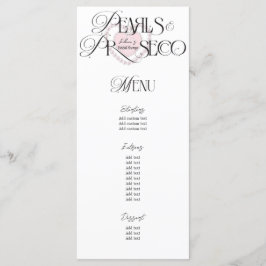 Elegant Heart Pearls Prosecco Bubly Möhippa Meny