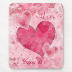 Elegant Hearts Mousepad Musmatta