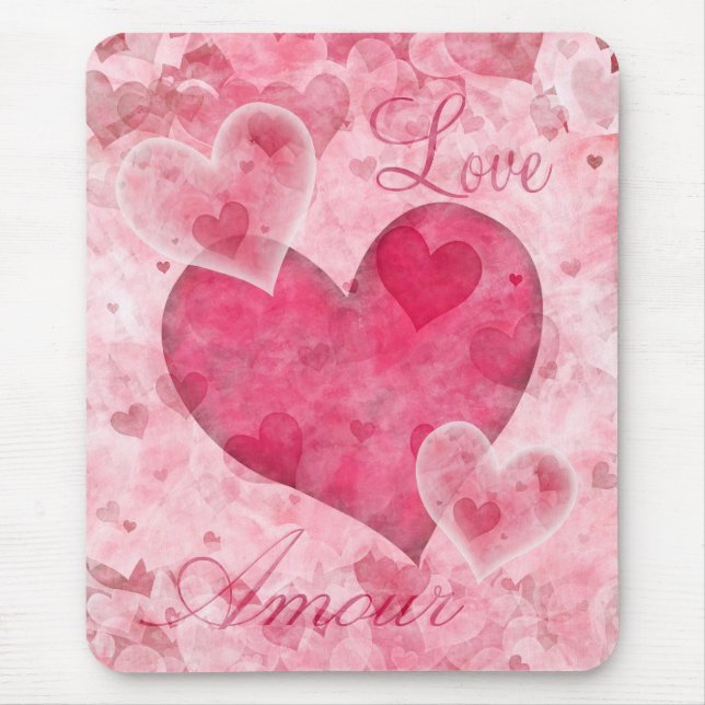 Elegant Hearts Mousepad Musmatta (Framsidan)