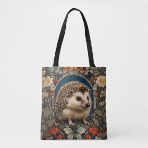 Elegant Hedgehog William Morris Inspired Tygkasse