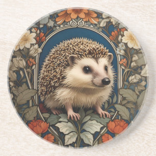 Elegant Hedgehog William Morris Inspired Underlägg