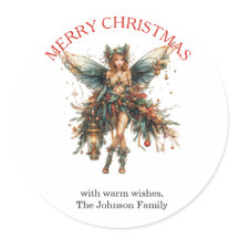 Elegant Helgdag Fairy med Lantern-jul