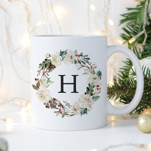 Elegant Helgdag för utandning av Blommigten Vinter Kaffemugg
