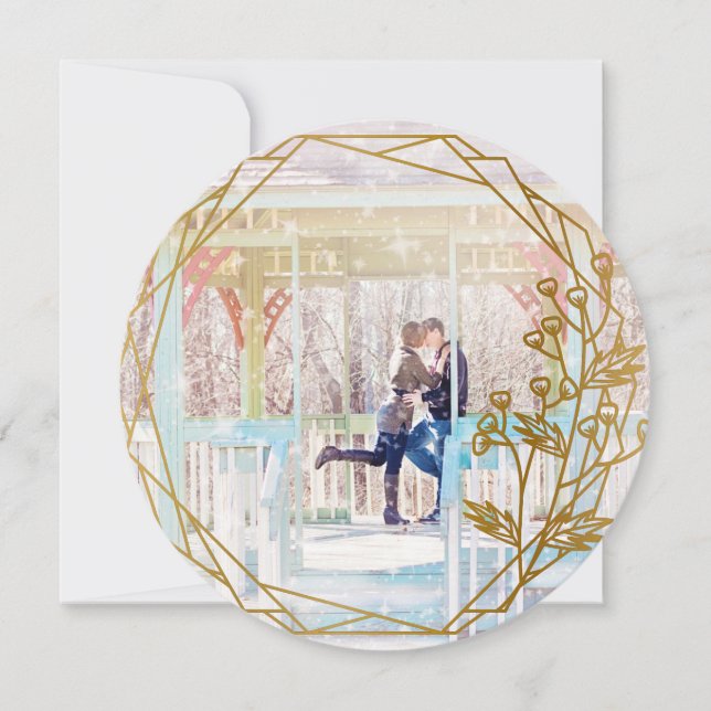 Elegant Helgdag-fotokort Julkort (Framsida)