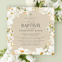 Elegant Heliga Baptism Kor Blommigt VattenfärgsDai