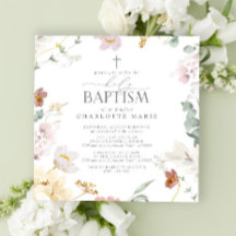 Elegant Heliga Baptism  Rosa Vattenfärgslådor