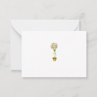 Elegant Hello Baby Shower Thank You Card Anteckningskort