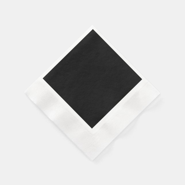 Elegant helsvart pappersservett (Hörn)