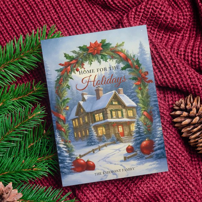 Elegant hem för Helgdagarnas julkort (Skapare uppladdad)