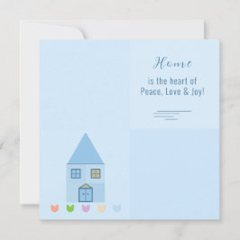 Elegant Hemfärgade tulips Blue Potluck Inbjudan