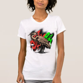 Elegant Heron Nature Tee