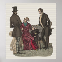 Elegant Herrar i Biedermeier-perioden