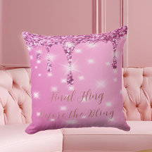 Elegant het rosa glitterdropp möhippa