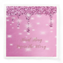 Elegant het rosa glitterdropp möhippa