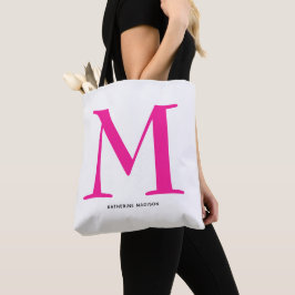 Elegant het rosa monogramnamn tygkasse