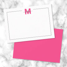 Elegant het rosa scriptmonogram