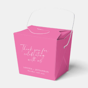 Elegant het rosa trendig script anpassat tack presentaskar