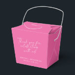 Elegant het rosen trendy script anpassat tack presentaskar<br><div class="desc">Elegant trendy script anpassat tack presentask i het rosa</div>