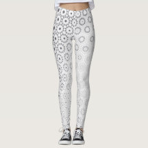 Elegant Hexagon Starburst Mönster - Leggings
