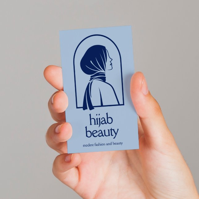 Elegant Hijab Logotyp Minimalist Muslim Islamic Visitkort (Skapare uppladdad)
