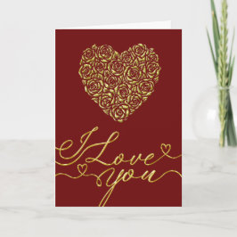 Elegant hjärta till Alla hjärtans dag Kort