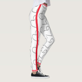 Elegant hjärtformad design leggings