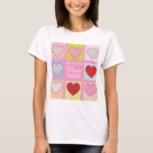 Elegant hjärtfull design för mors dag t shirt