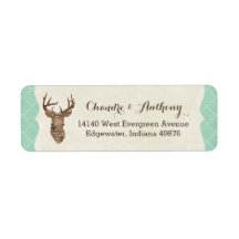 Elegant Hjort Antlers Rustic-Landsbyggsbröllop