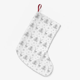 Elegant hjortmönster liten julstrumpa
